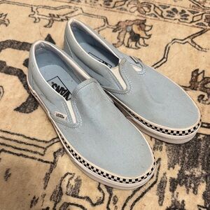 Vans Sky Blue Slip-On Sneakers